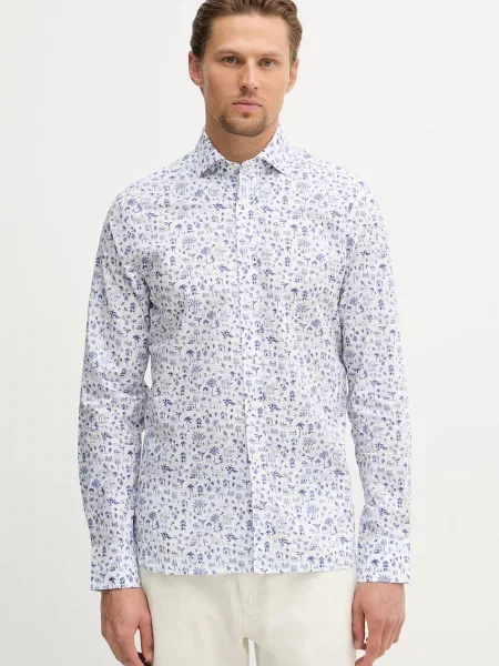 Hackett London košulja za muškarce od pamuka plava