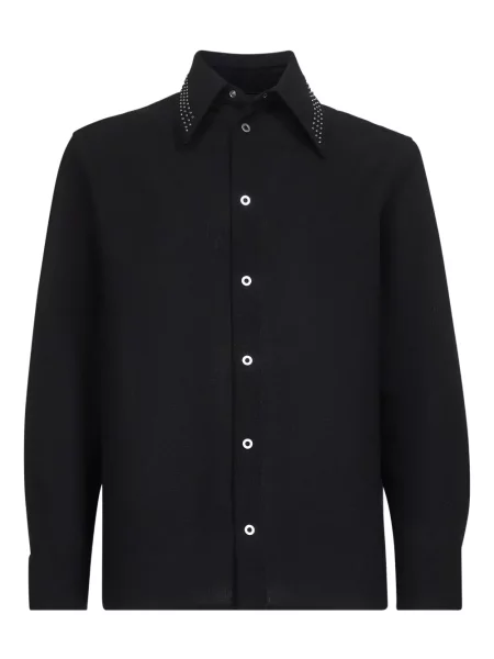 Cămașă Jil Sander de lână negru