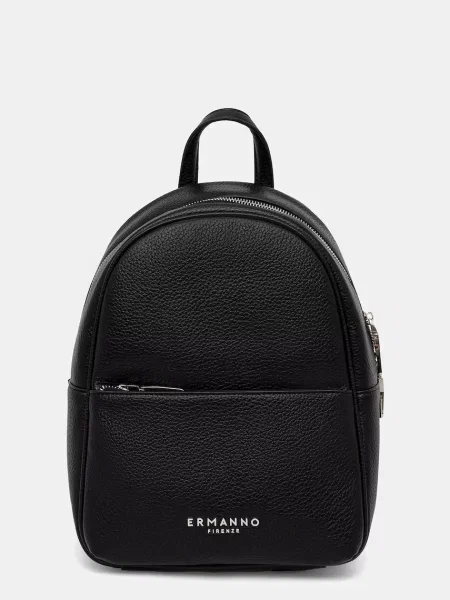 ERMANNO Firenze plecak z imitacji skóry czarny