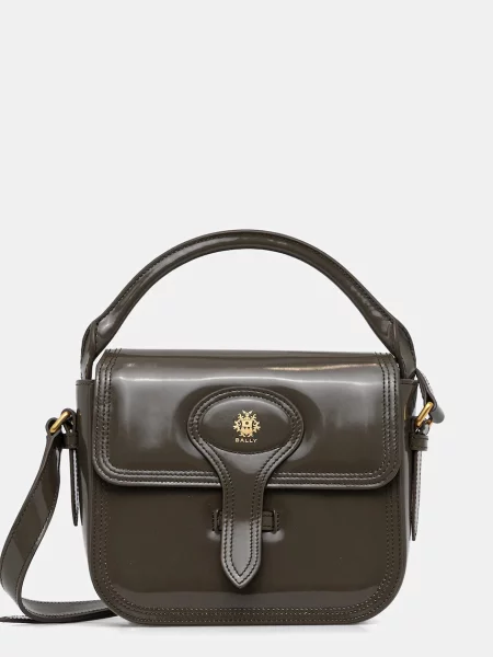 Bally torebka skórzana zielony