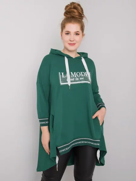 Hanorac Fashionhunters verde