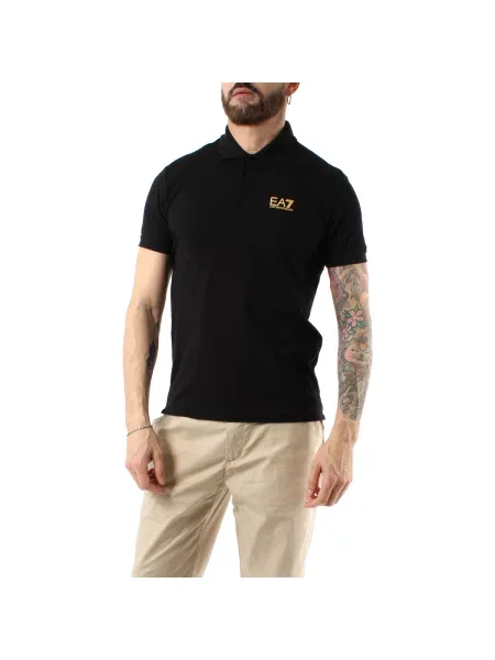Tricou polo Emporio Armani Ea7 negru