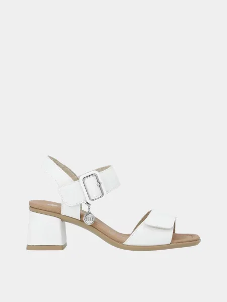 Кожаные босоножки Remonte белые