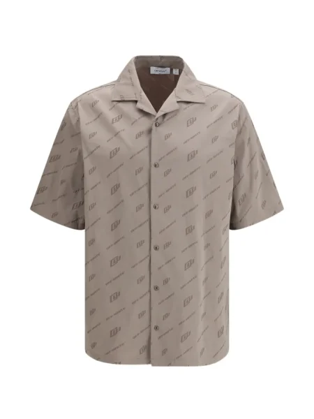 Жакардова риза Off-white бяло