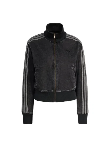 ADIDAS ORIGINALS Geacă de primăvară-toamnă Firebird gri / denim negru