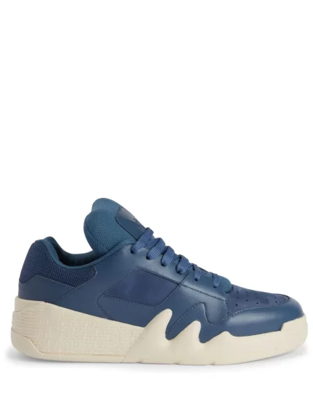 Sneakerși Giuseppe Zanotti din piele albastru