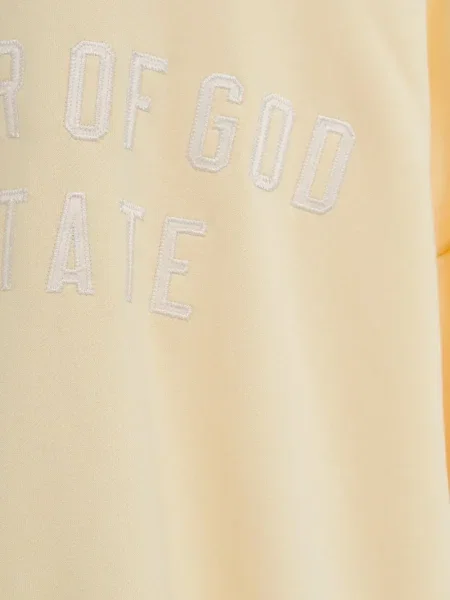 Hoodie Fear Of God Essentials με κέντημα κίτρινο