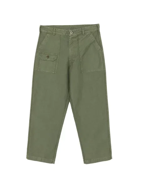 Pantaloni Engineered Garments cu autograf verde
