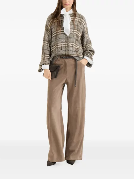 Pulover Brunello Cucinelli de mohair gri