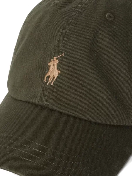 Разтягам шапка с козирки Polo Ralph Lauren на райета синьо