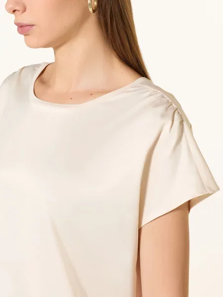 Joop! Bluzka Tancy Z Mieszanki Materiałów beige beżowa