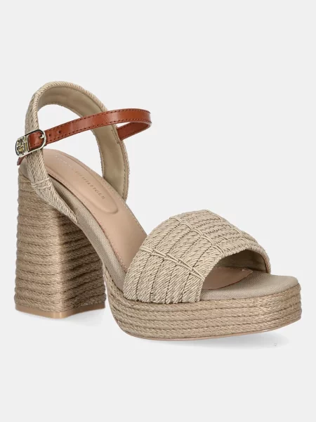 Сандали Tommy Hilfiger ROPE HEEL PLATFORM SANDAL бежово