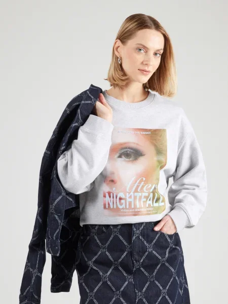 HUGO Mikina Classic Oversize sivá