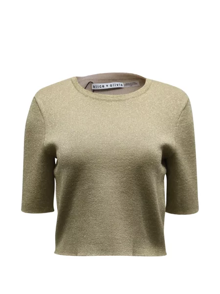 Cropp top Alice + Olivia auriu