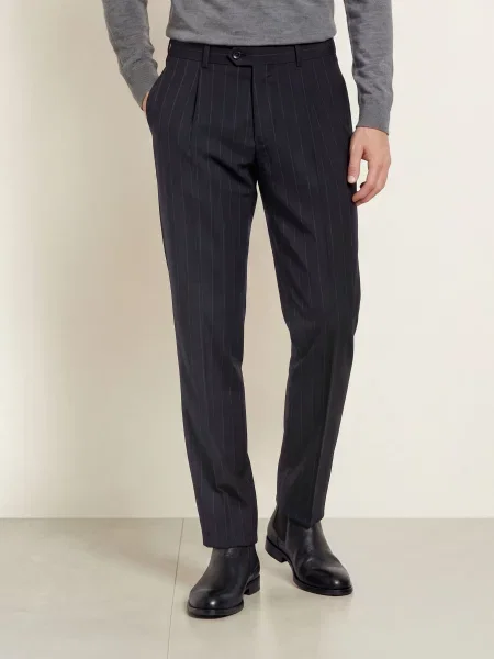Dressler Oblekové Kalhoty Jaden Slim Fit dunkelblau
