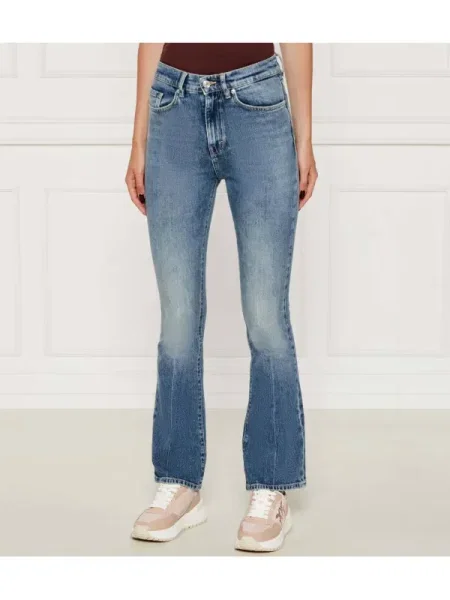 HUGO jeans high waist albastru