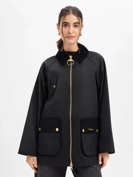 Barbour Kurtka z wosku Kobiety 34 czarny