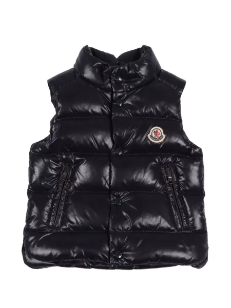 Dětska péřová vesta Moncler Enfant černá