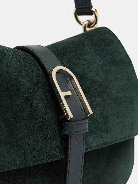 Furla Táska Flow Mini Top Handle CN Sötétzöld zöld