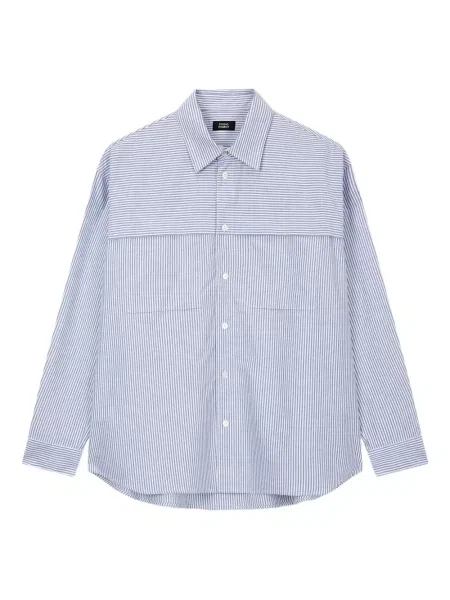 Cămașă Studio Tomboy cu dungi albastru