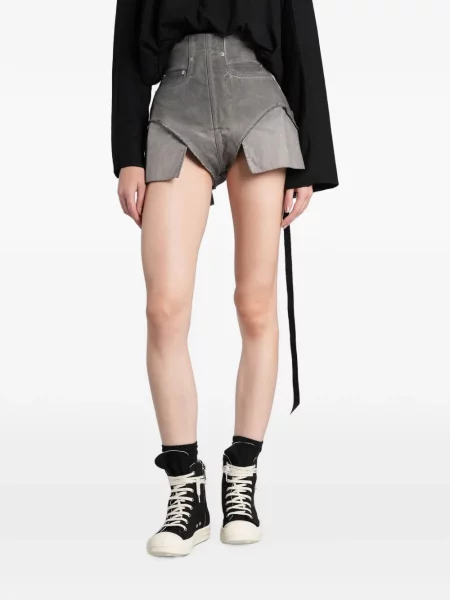 Pantaloni scurți din denim Rick Owens Drkshdw gri