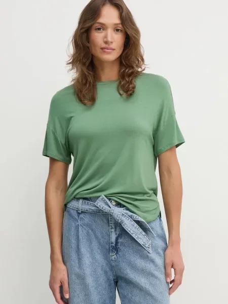 Тениска United Colors of Benetton тъмносиньо зелено