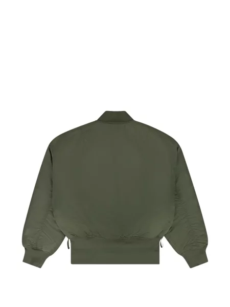 Geacă bomber Purple Brand din satin cu imagine verde