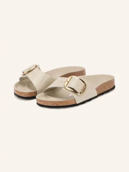 Birkenstock Pantofle Madrid Big Buckle béžová