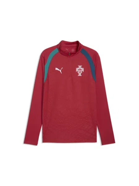 PUMA bluza treningowa z zamkiem Portugalia Akcesoria S czerwony