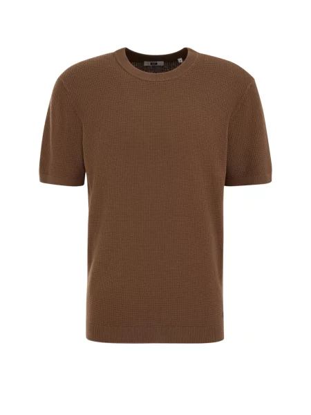WE Fashion Tričko tmavě hnědá