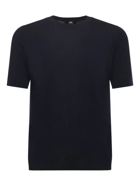 Scurt tricou Alpha Studio tricotate negru
