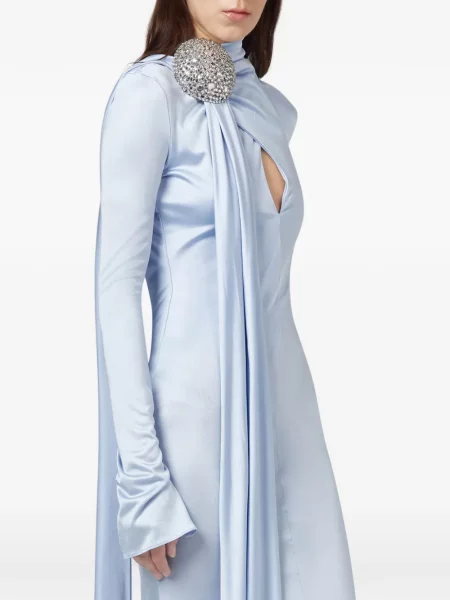 Rochie maxi Giuseppe Di Morabito drapată albastru