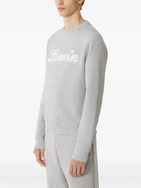 Hanorac crewneck Lanvin gri