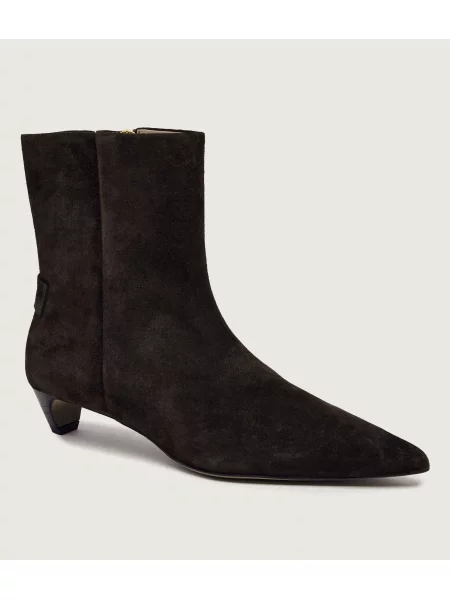 AllSaints Botine cu Piper | piele întoarsă maro