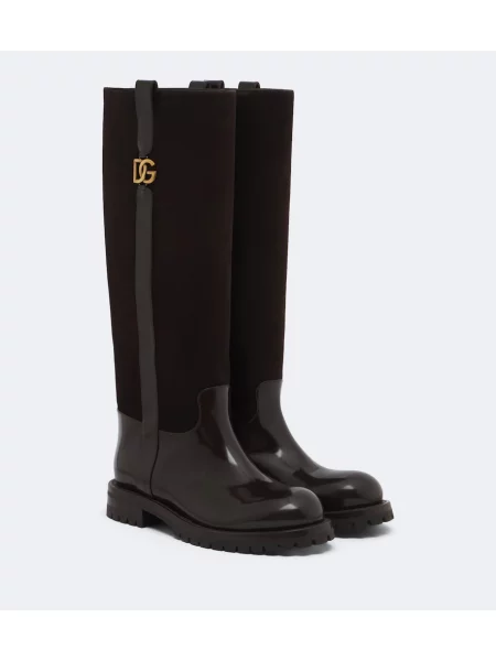 Szarvasbőr csizma Dolce&gabbana barna