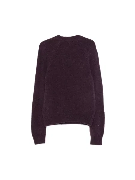 Sweter Dries Van Noten wełniany fioletowy