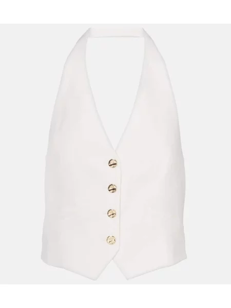 Vestă Veronica Beard de in alb