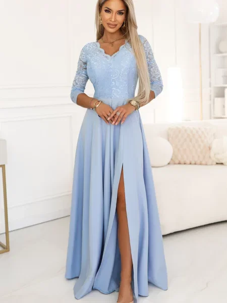 Sukienka maxi Numoco koronkowa