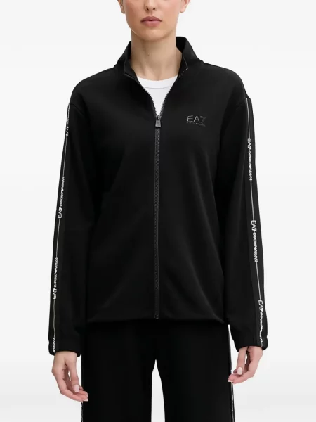 Φούτερ Ea7 Emporio Armani με αυτόγραφο μαύρο