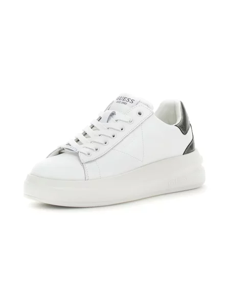 Sneakersy Guess skórzane z logo białe