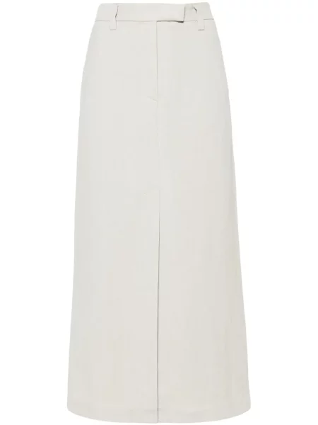 Maksi spódnica maxi Brunello Cucinelli z twillu