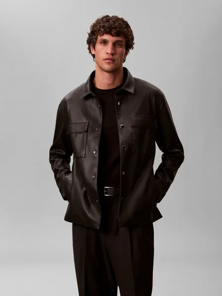 Calvin Klein Jeans Geacă de primăvară-toamnă negru