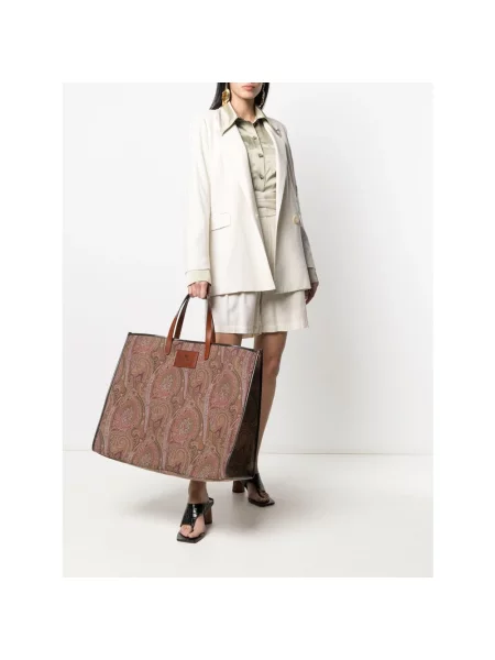 Shopperka Etro brązowa