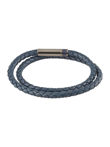 BOSS Black Náramok Ares tmavomodrá čierna