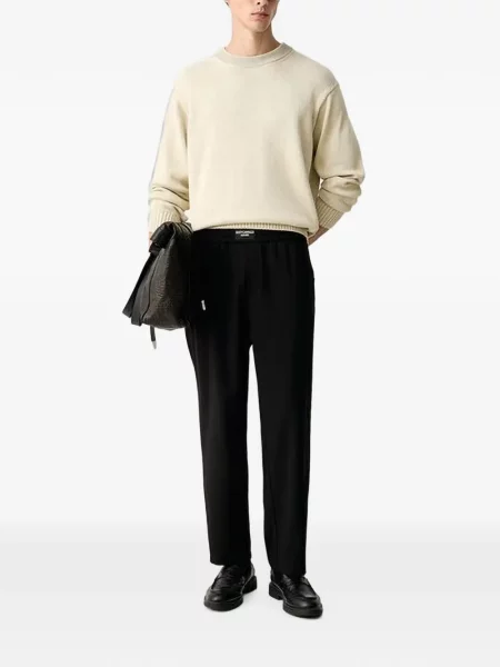 Pantaloni Just Cavalli cu autograf negru
