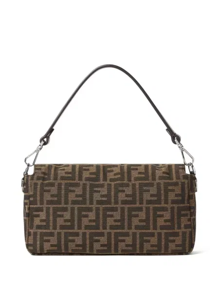 Шопинг чанта Fendi с автограф кафяво