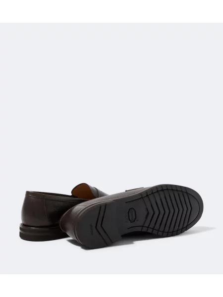 Pantofi loafer Thom Sweeney din piele maro