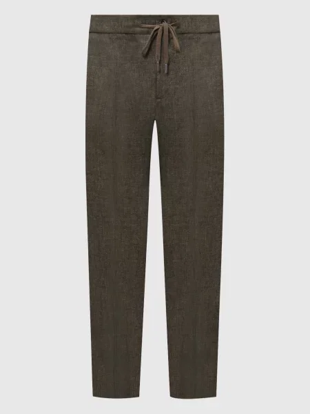 Штани з льону Capobianco зелені
