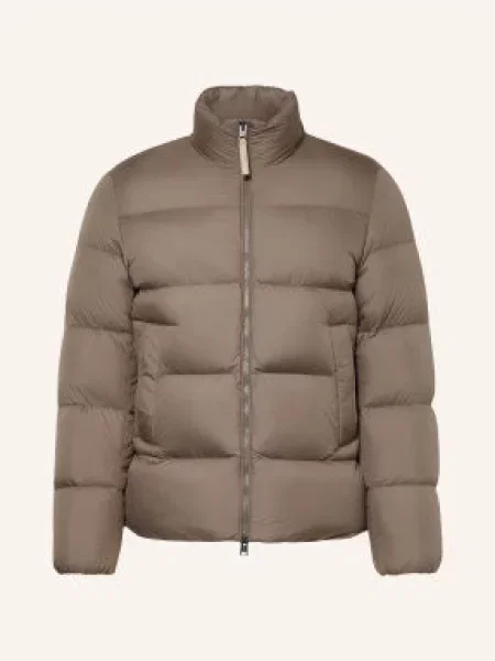 Woolrich Péřové Bundy Cloud Eagle černošedá