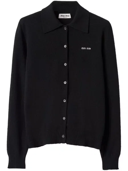 Cardigan Miu Miu tricotate negru